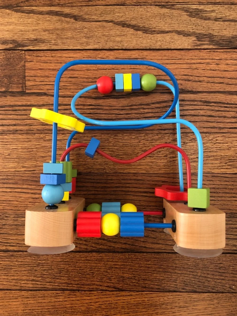 Wooden Bead Maze Educational Toy with Suction Cups